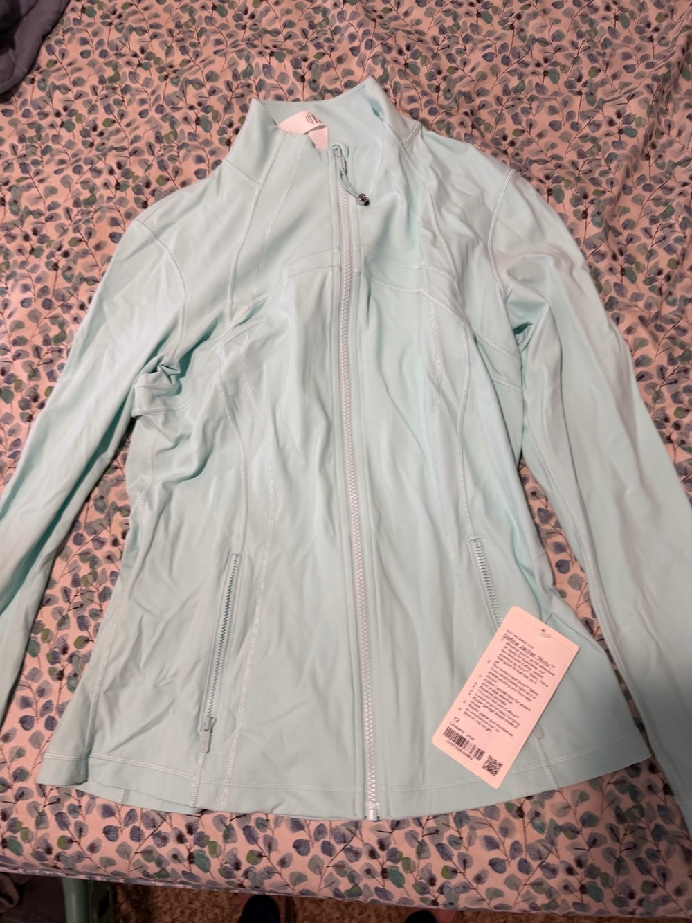 lululemon athletica Light Aqua Full-Zip Active Jacket